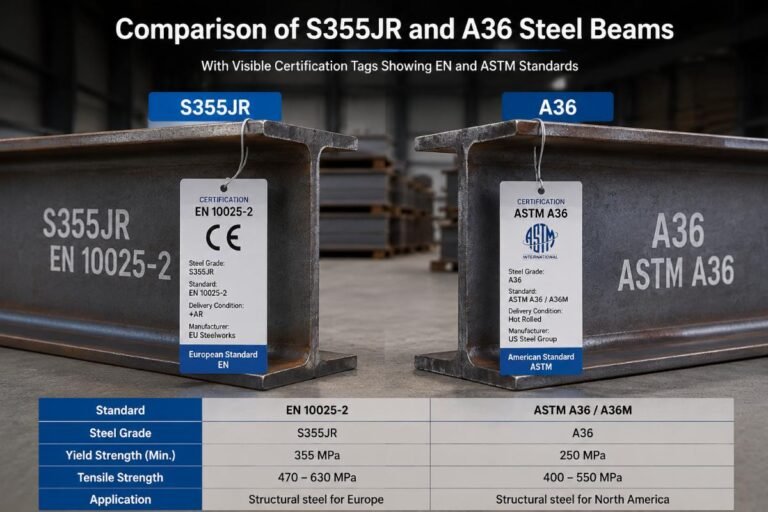 S355JR Structural Steel vs US A36: Cost & Quality Wholesale Supplier