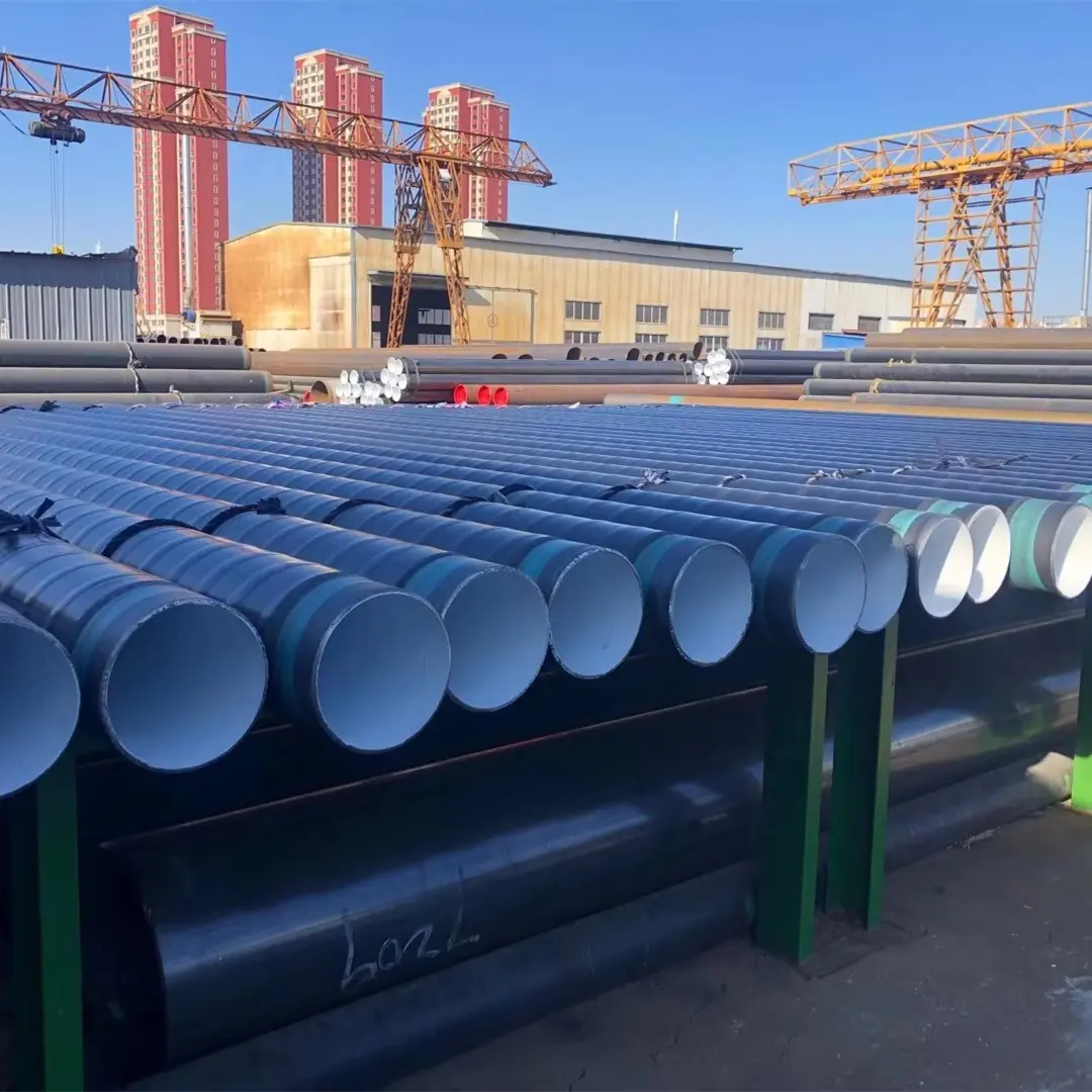 Cutting and machining area for steel plate and pipe processing