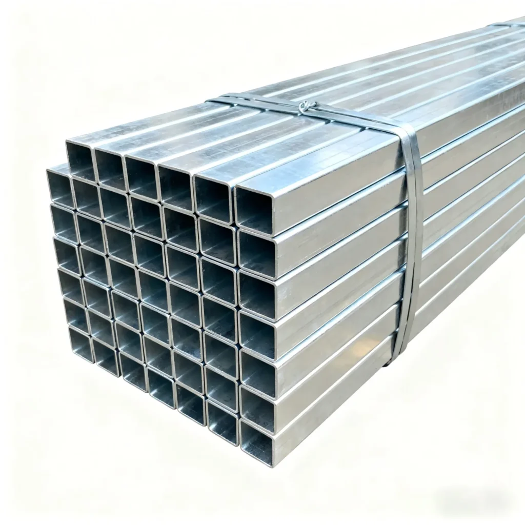 Q235 Galvanized Rectangular Steel Tube 1.2-15.7mm Wall Thickness Factory Direct Supplier