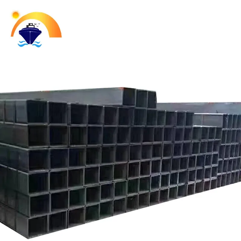 Q235 S235 SS400 ERW Welded Square Rectangular Steel Tube 1.5-30mm Wall Factory Direct