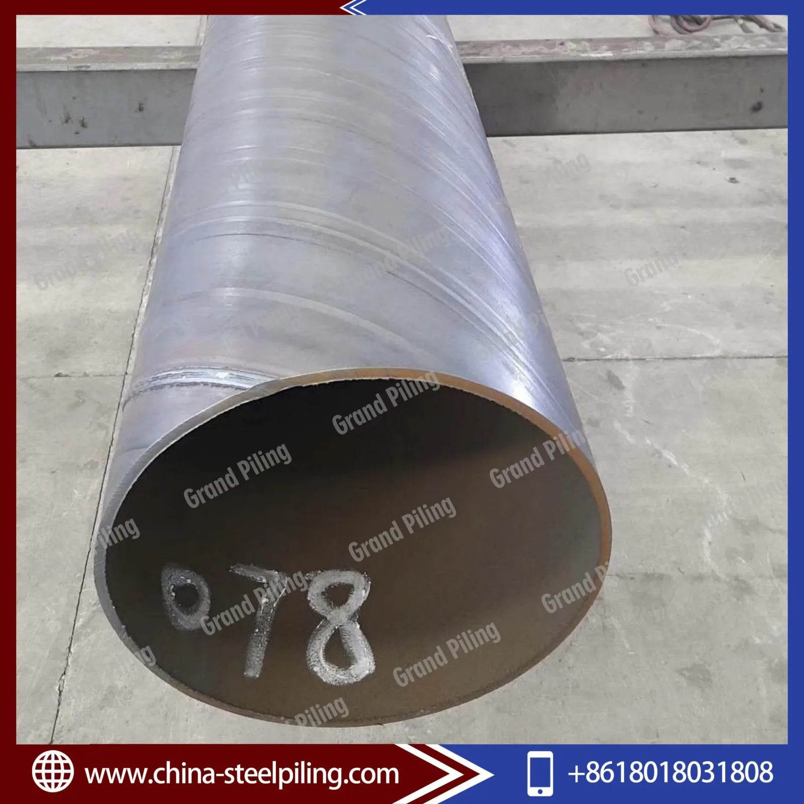 Q235B Q345B JCOE Welded Steel Pipe Pile OD 325-5500mm Supplier - Image 3