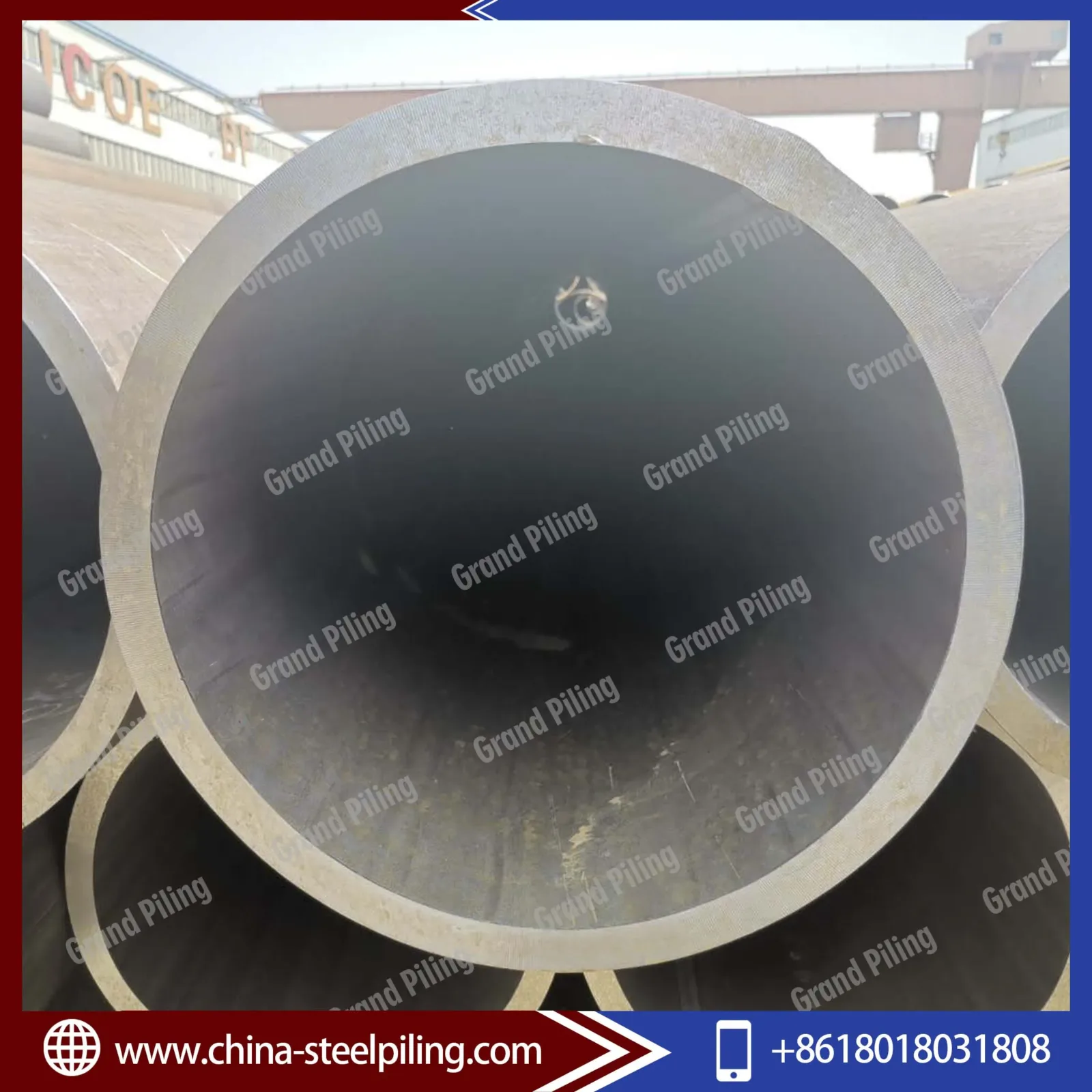 Q235B Q345B JCOE Welded Steel Pipe Pile OD 325-5500mm Supplier - Image 4