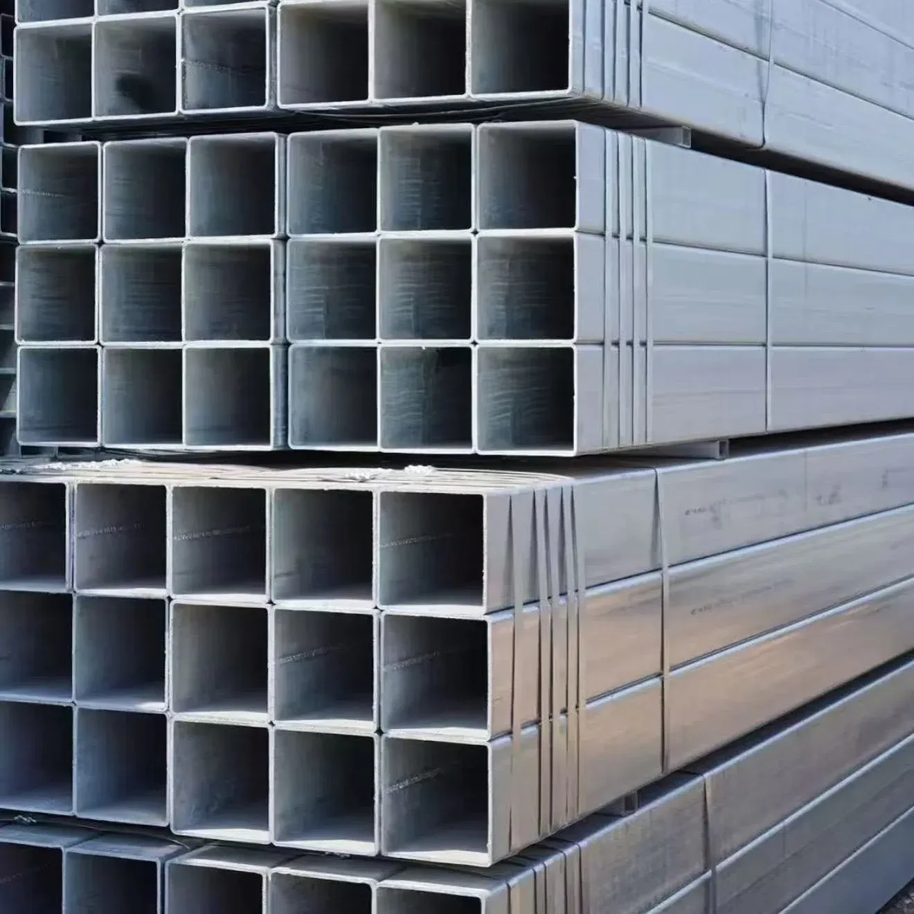 S235 S275 Galvanized Square Rectangular Steel Tube Factory Direct