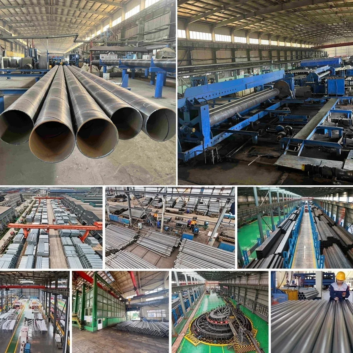 S355J2H SSAW Spiral Welded Steel Pipe API 5L OD 406-1524mm Manufacturer - Image 4