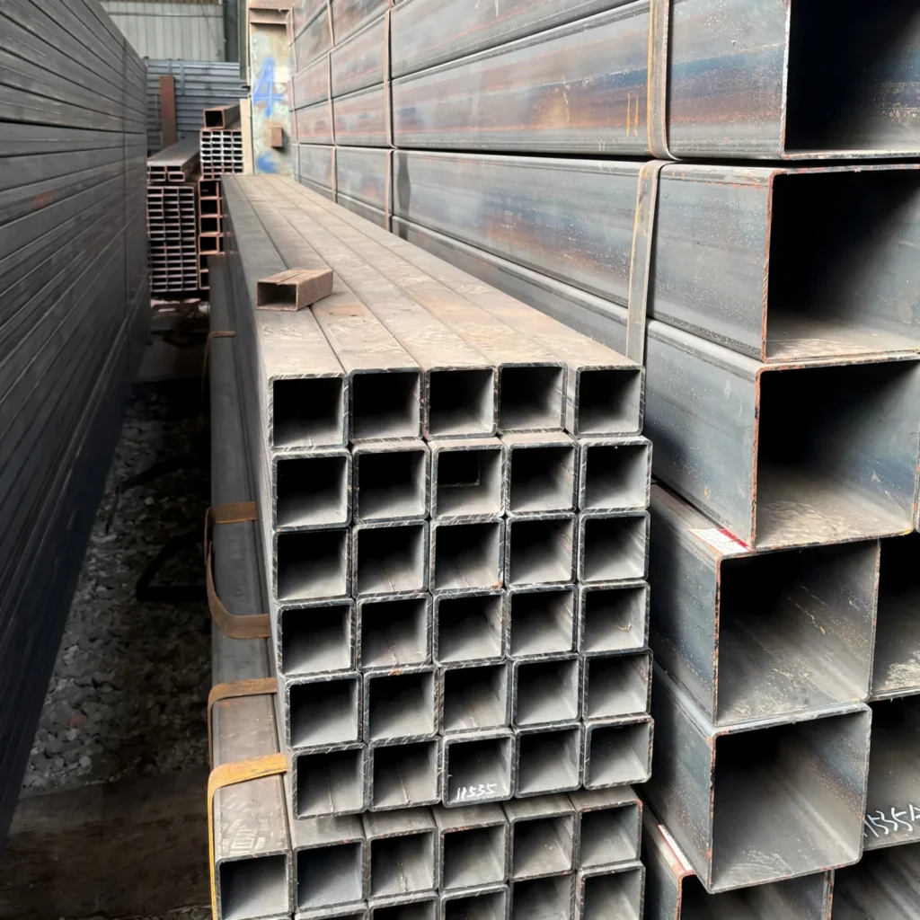 S355JR Q235B ERW Square Steel Tube Custom Sizes Wall Thickness 40mm Factory Direct